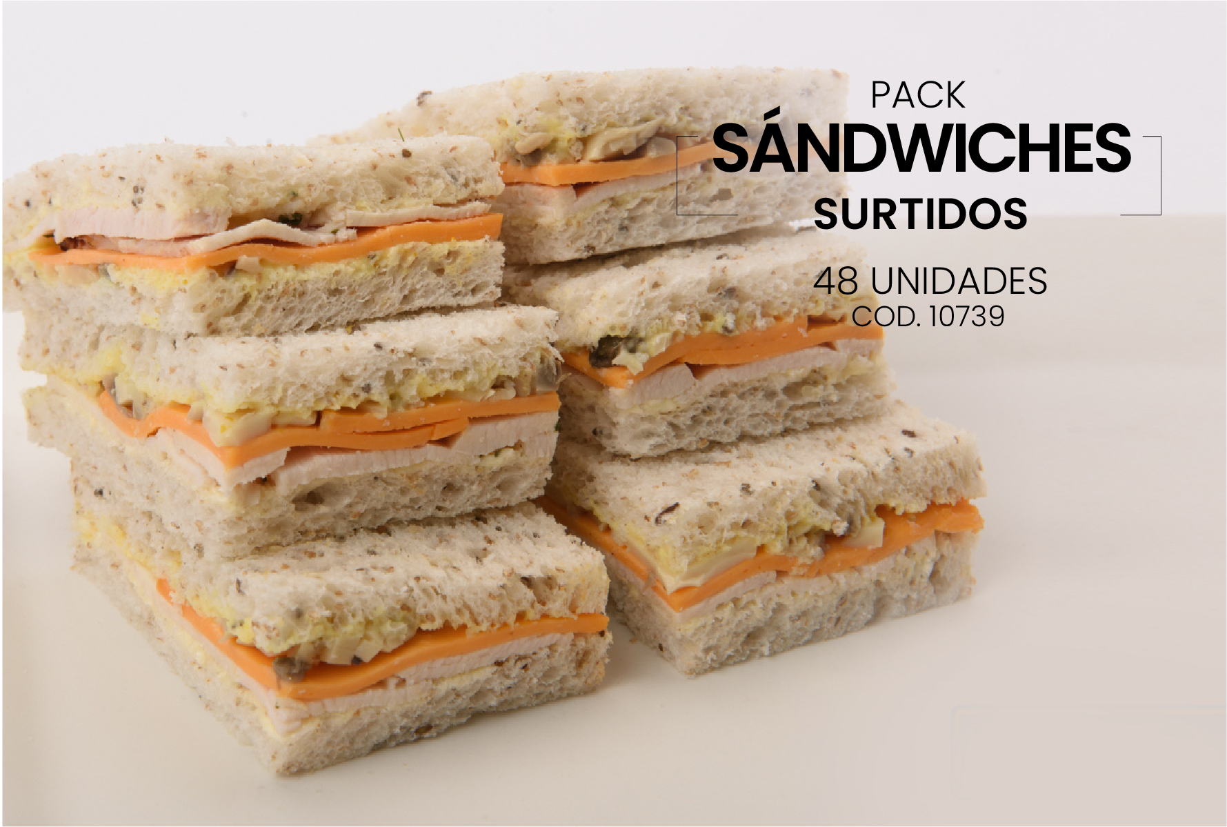 Pack Sándwiches Surtidos - 48 unidades